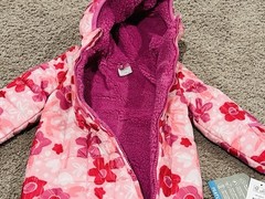Lullaby lane Flower Print Snowsuit girls size 3-6 month NEW Baby Winter Warm