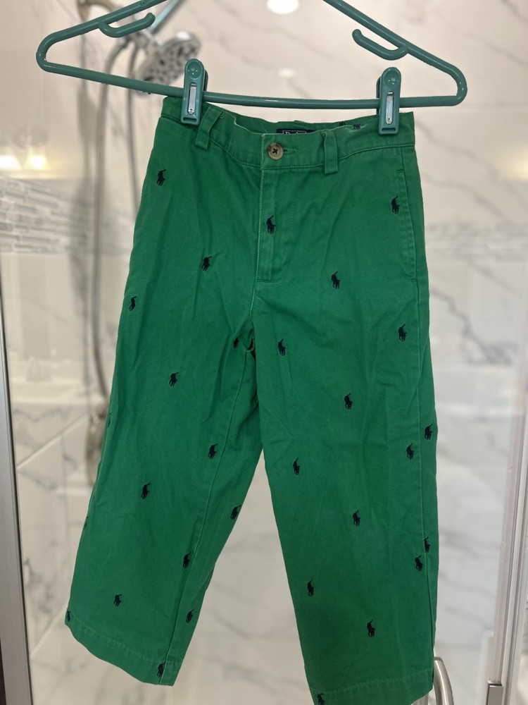 Polo By Ralph Lauren 4T Classic Chino Green Pants Toddler Boys