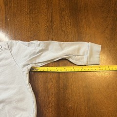 Cute Baby Crewneck Sweatshirt with Snap Buttons – Light Gray/Blue