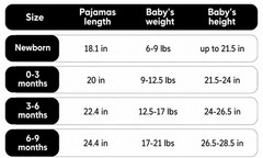 0-3 Months Baby Footed One-Piece Pajama with Two-Way Zipper & Cuffed Sleeves