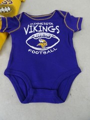 Baby Newborn Size 6-9 Months Creepers Bodysuits NFL Minnesota Vikings New