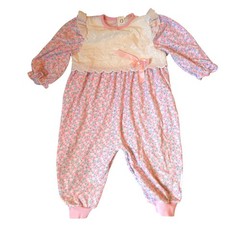 Vintage Healthtex Baby Girl Floral Romper OnePiece 18 Months Made in USA HC3307F