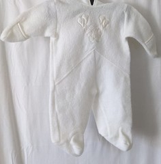 Baby Suit One Piece Coverall Teddy/ Balloons! Full Zipped From Hood To Crotch