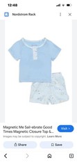 MAGNETIC ME slvless colorful SAILBOAT Size 18-24 Boys