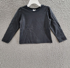 Splendid Gunmetal Hearts Top & Pants Baby Girls 18-24 Months Black Crew Neck