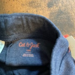 New 2 Pk Toddler Boys Pants With Pockets Size 12 Months- Cat & Jack