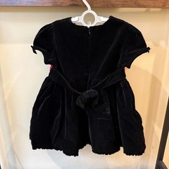 VINTAGE Wonderkids Girls HOLIDAY Dress Size 3T Clothes Velvet Black Red