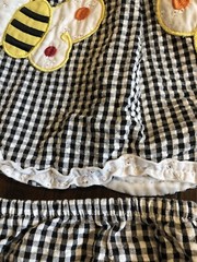 Youngland Black And White Checked Bumblebee/Butterfly Outfit 24M