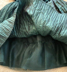 Youngland Baby Girls Dress Emerald Green Velvet Bodice Sleeves Size 18 Months