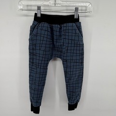 Tiny Tribe Boys Blue Grid Sweatshirt & Joggers Matching Sweatsuit Outfit Set 3T