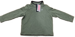 Classic Vineyard Vines Toddler Boy 2T Olive Green Quilted Snap Quarter Pullover