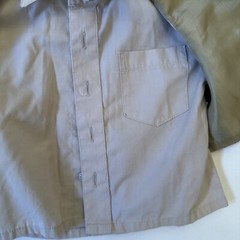 Fouger Suit Set Toddler Tan Pin Striped Used See Measurement In Pictures