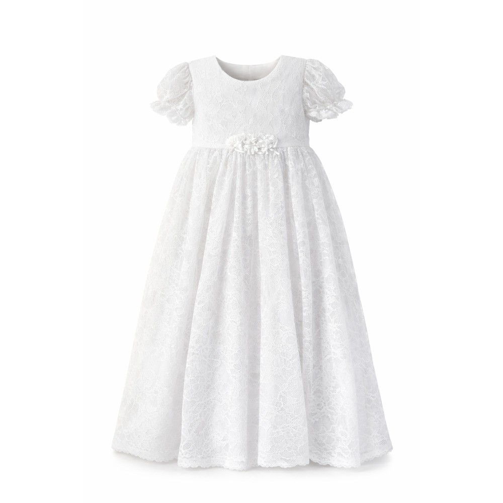 Laurenza’s Baby Girls Heirloom Christening Gown and Baptism Dress with Headband