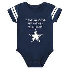 I Love Watching The Cowboys With Daddy Mommy Grandma ETC Bodysuit Outfit