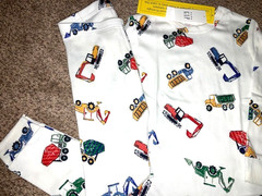 NEW With Tags Baby Gap Boy’s Long (2) Pc. (1) Dino (1) Digger/Truck Pajamas 5T