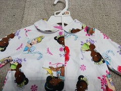 Disney Princess Print Set 2T Teal Blue Flame Resistant