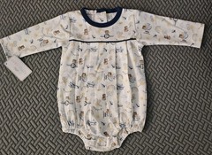 NWT Baby Loren Classic Collection 100% Cotton Bubble Romper 3-6m Boy Infant Baby