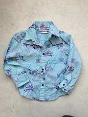 Vintage Texson Child Cowboy Indian Rodeo Western Shirt Snap Button USA Boys 4