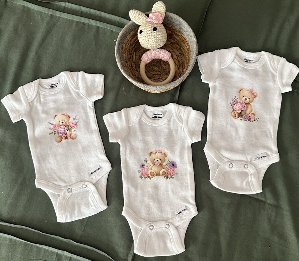 Premiee Clothes – 3 Pcs/ Customized Bear for premature baby girl
