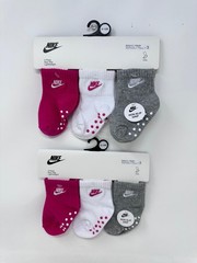 Nike Baby Swoosh Ankle Gripper Socks 6-Pairs (7562) – 6-12 Months, R2(A569T)