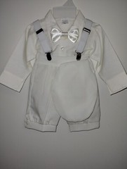 5-pc Boy’s Off White/Ivory Christening Knickers Set Size 3 Months NEW