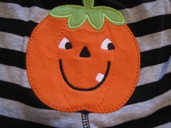 New NWT Carters Boys Black Halloween Pumpkin Striped 2 Piece Set 6 Months Twin