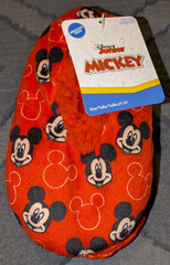 Snuggle Toes Toddler Boy Slipper Socks 3T-4T Disney Junior Mickey Mouse -5609