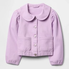 Gap Lilac Stretch Denim Collared Jacket – Toddler Girl’s Size 5T – Straight Fit
