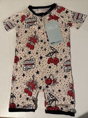 NWT Little Legends Baby Pajamas 6-12 Months Cherry Bomb