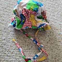 Vintage Patchwork Dress Sz 3T Shorts Hat 60s 70s Holiday Sportswear Of Miami 3pc