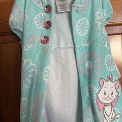 NEW Swimsuit Cover Up Cat Kitten Marie Bath Robe Disney Toddler Girls 2T New
