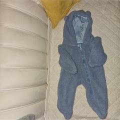 Cozy Blue Fleece Baby Footie