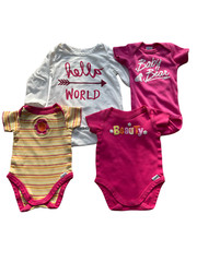 Lamaze Newborn Baby Girl Jumper Bodysuit Pink- Hello World (G-NB-000013)