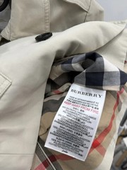 Burberry Kids Double Breasted Nova Check Trench Coat Jacket Size 3Y