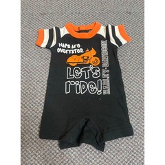 Harley Davidson Naptime Romper 0/3 month