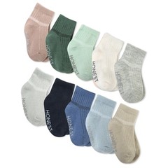 10 Pack Multipack Cozy Socks Sustainably Made for Infant Newborn Baby Toddler…