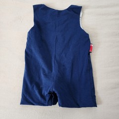 Apple smocked navy blue jon jon Busy Bees Smocks 18 months