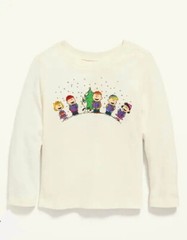 New Charlie Brown Peanuts Christmas Caroling Toddler Size 18-24 Months L/S Tee