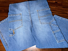 OshKosh B’gosh Toddler 5T Denim Overall Jean Bibs GUC