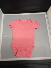 Hanes Toddler Baby Boy Basic Jump Suit Solid Pink 0-6 Months Crew Neck Pull Over