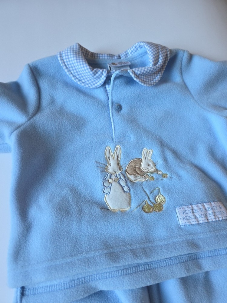 Vintage Peter Rabbit Outfit Beatrix Potter Fleece Outfit 2 Piece 6-9 Month