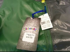 KIDORABLE DRAGON KNIGHT RAINCOAT, SIZE 3T, 100% POLYESTER, 100% NYLON LINING NNB