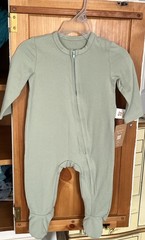 Baby 6-9 Months Sleeper Cozy Cub Pajama Footie Zip So Soft Green New