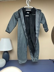 Columbia Interchange Hooded Full Zip Snowsuit Ski Winter 18-24M Gray/Black