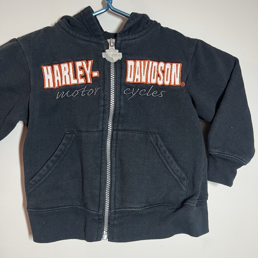 Harley-Davidson Motorcycles Little Boys 3T Embroidered Hooded Jacket Zip Up