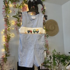 VIVE LA FETE- Collection Size 2 Y Baby Boy-Smocked Sailboats Blue