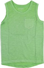 Cat and Jack Toddler Green Sleeveless Cotton Chest Pocket Casual Tank Top Sz 5T