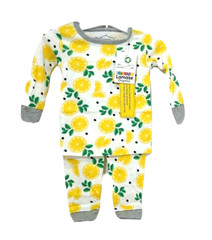 Lamaze Baby Girls’ Organic 2 Piece Cotton Pajamas – Size 12M (2PK)