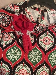 NEW Christmas Dress Girls Counting Daisies A Line 4t Red Black Green White