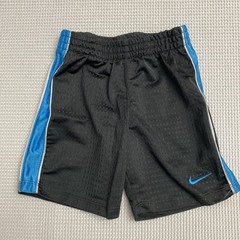 Nike Boys Shorts Size 24 Months Charcoal Dark Gray Blue Stretch Waist Basketball